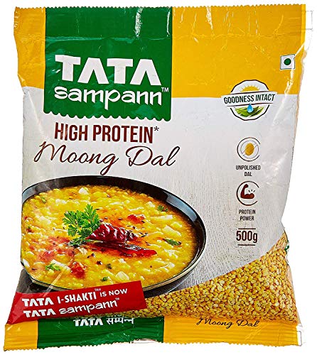 Moong Dal Split Tata Sampann 500g lentilles jaunes décortiquées indiennes