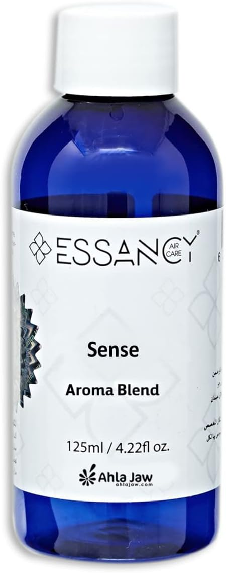 Essancy Air Care by Ahla Jaw, Sense Aroma Blend, Fresh & Aquatic Collection, Fragrance Oil Bottle, Anti-Allergic, Aromatherapy, Refills for Diffusers, Refreshes, 125ml