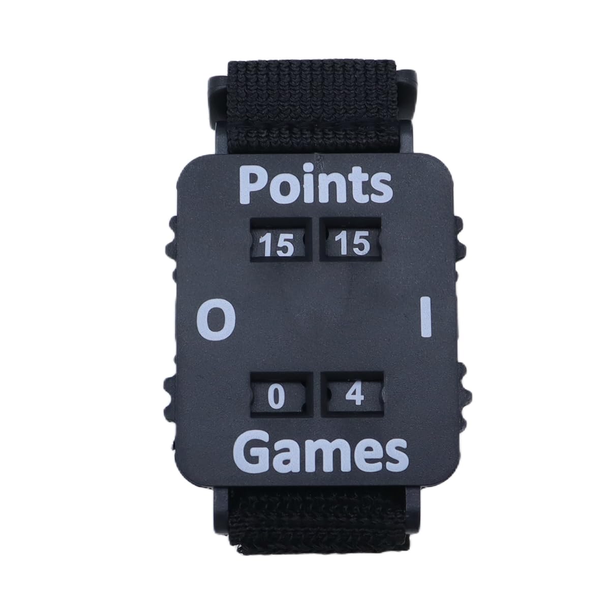 Grobo Tennis Wrist Score Counter, ABS Plastic Adjustable Padel Tennis Scorekeeper for Men and Women, Sports Games, Indoor Outdoor Garden Park (Black)