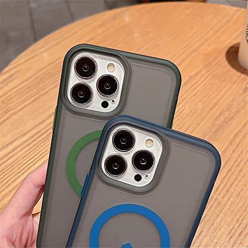 Coque de chargement sans fil magnétique mate haut de gamme couleur bordeaux