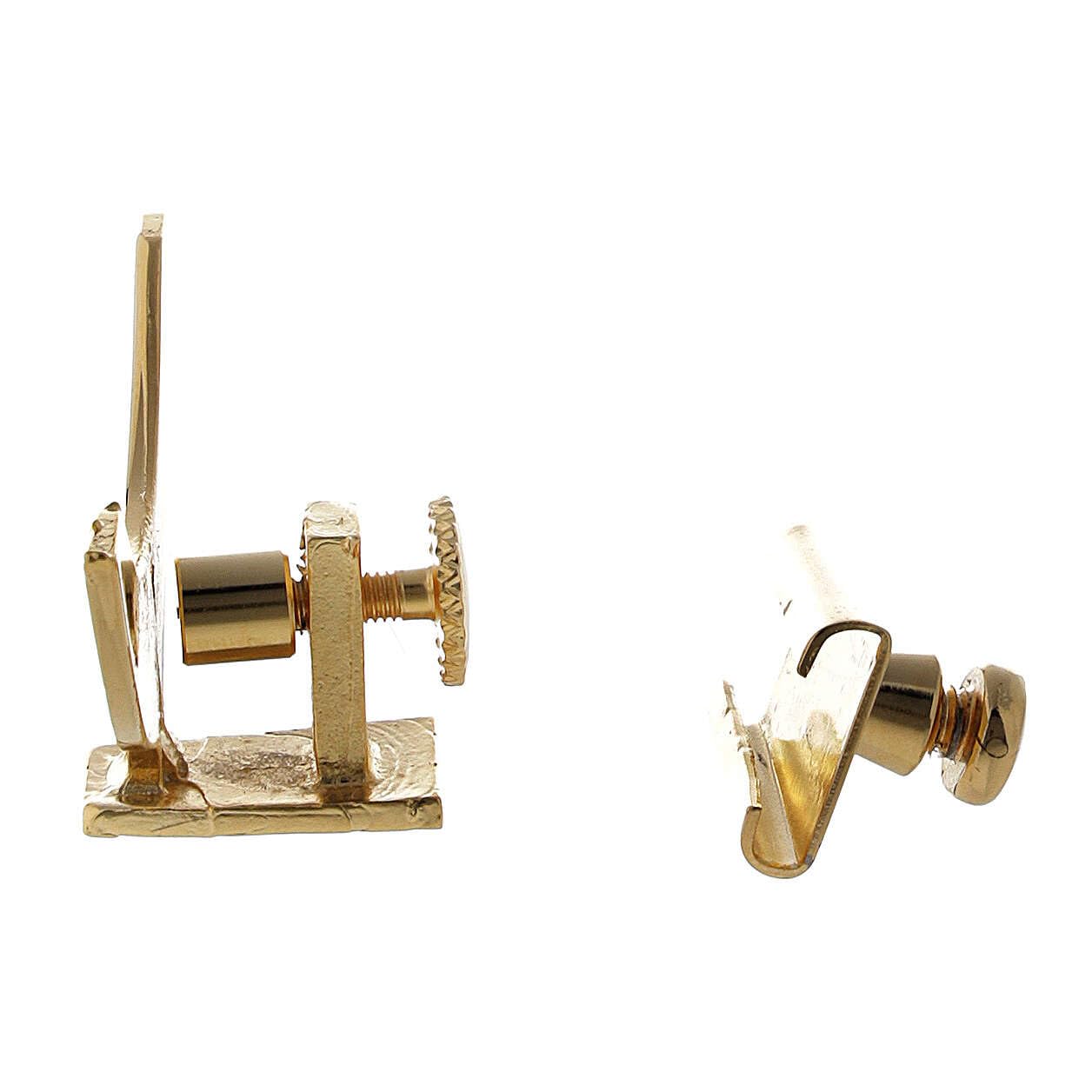Lunetta Per Ostensorio In Ottone Stile Barocco 5x5 Cm