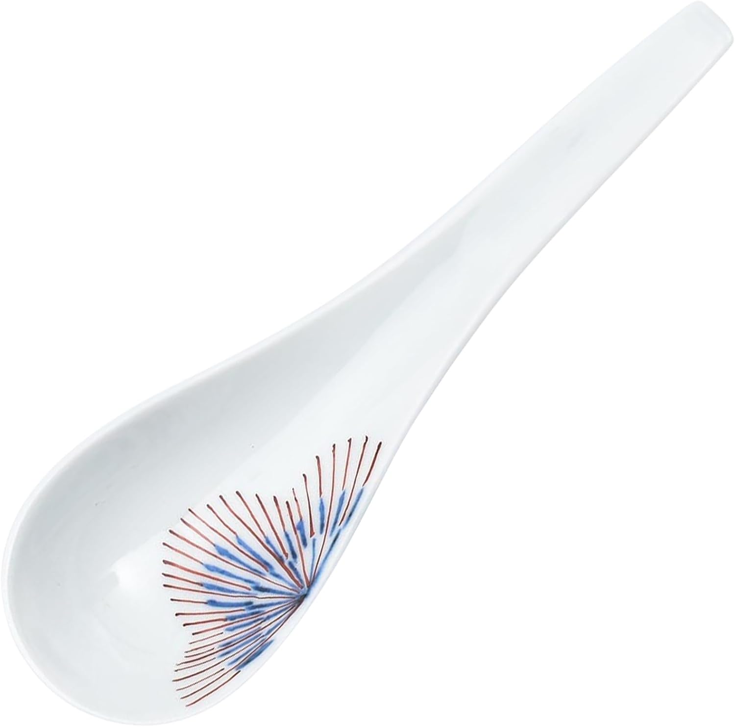 Arita Ware Keizan Kiln R2349 Ultimate Astragalus Flower Pattern (Red/Red) Diameter Approximately 6.3 inches (16 cm), Lotus Spoon, Ceramic 20th Anniversary Design, Microwave and Dishwasher Safe, Made