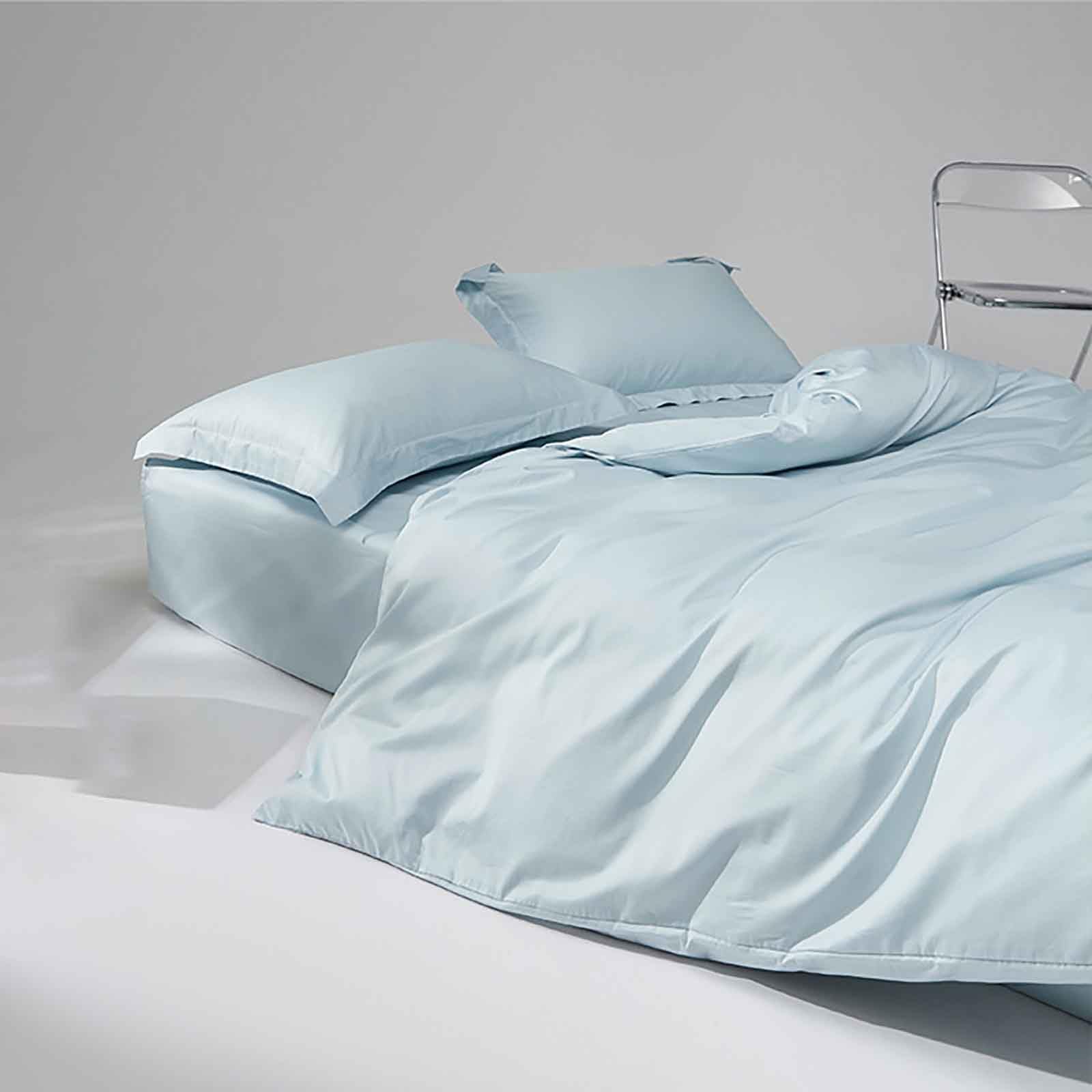 Drap plat 2 personnes en coton doux pour des nuits confortables en lit complet