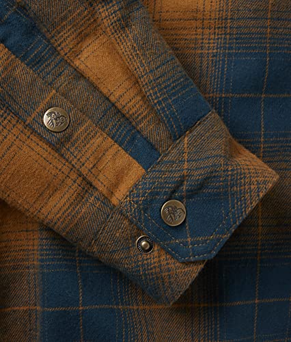 Image of Legendary Whitetails Mens Thermal Lined Shirt Jacket Plaid Flannel Polyfill Insulated Shacket