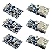 Aihasd 3PCS Micro USB 5V 1A 18650 Carte chargeur de batterie au lithium Avec Protection + 3PCS DC-DC 0.9V-5V à USB 5V Booster Tension Step Up Chargeur Module