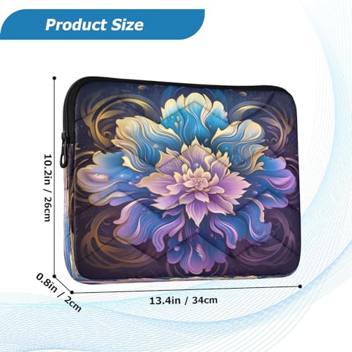 Funda Boho Mandala Lotus para laptops 13-14 pulg miniatura 3