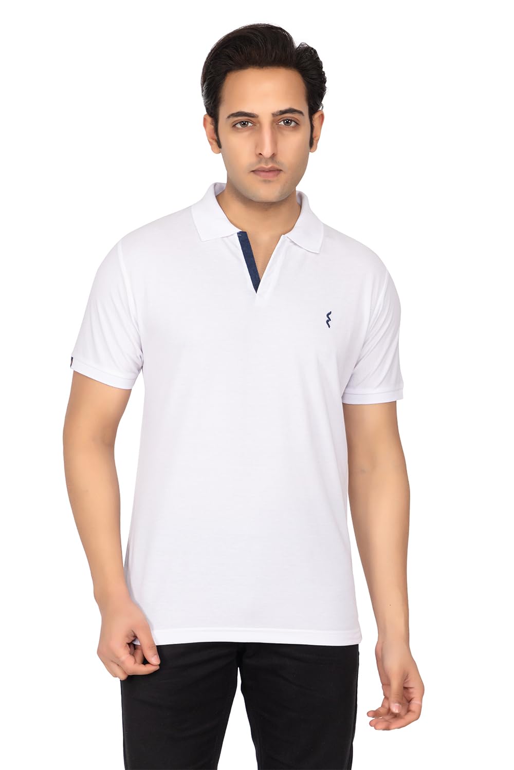 EMBRO Summer Casual Wear Cotton Mattie Halfsleeve Solid Polo T-Shirt for Mens
