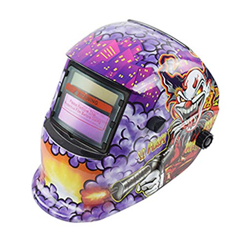 Preisvergleich Produktbild Mayoaoa Automatische Verdunkelung Schweißhelm Maske Solar Auto Verdunkelung Einstellbarer Farbbereich DIN 9-13 / Rest DIN 4 Schweißerschutzausrüstung ARC MIG Wig MMA