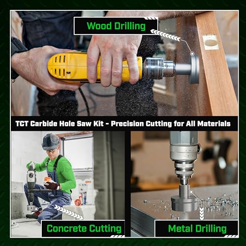 Tungsten Carbide Hole Saw Kit 22 Pcs