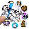 Star Movie Wars Stickers Pack 50PCS Cool Sticker for Water Bottles Laptop Skateboard Luggage, Waterproof Vinyl Cute Decals for Kids Teens Adults Teacher Rewards Party Supplies #3