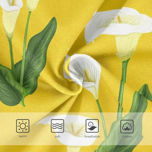 Calla Lilies Green Leaves Yellow Girl Panties Cute Girls Underwear Toddler Cotton Aesthetic Underpants Briefs 2t3