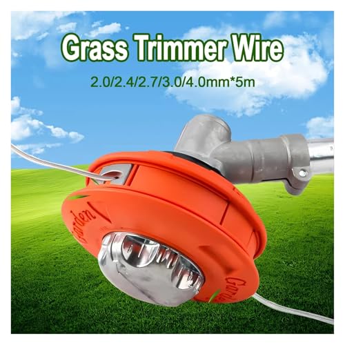 Fil d'acier 4mm pour tête de tondeuse à gazon et débroussailleuse robuste de 15m