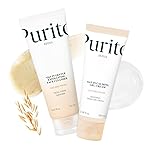 PURITO Oat Velvet Duo, Calming Gel Cream & Exfoliating Facial Polish, Non-comedogenic Formula, Moisturizer, Cleanser, Mild Korean Skincare for All Skin Types 3.38+5.07 fl.oz