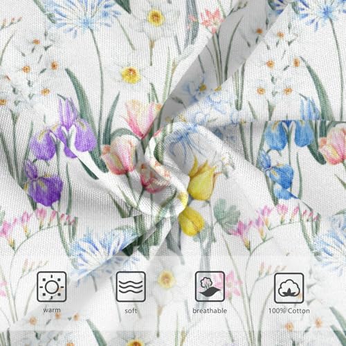 Boys' Exclusive Briefs Toddler Underwear 95% Combed Cotton Boxerbriefs 2T Wildflower Pattern 43