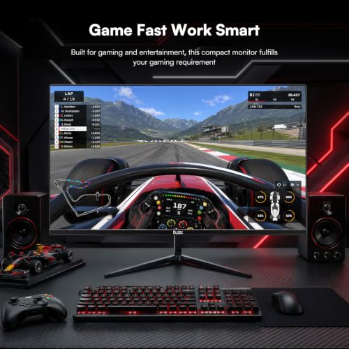 Image of 24 Inch Gaming Computer Monitor, FHD 1920x1080p, 180Hz, 4000:1 High Contrast VA Computer Screen for Work & Play, FreeSync, HDR10, VESA Mountable