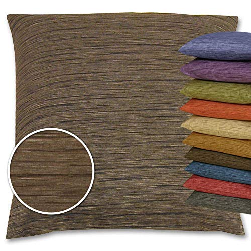 座布団カバー 藍染調 銘仙判 55×59cm 【業務用】 焦茶