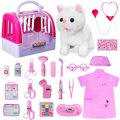 Doctor Kit for Girls -Vet Play Sets for Kids, Pretend Play Doctor...