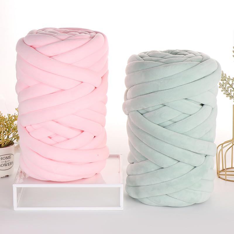 1 Pcs Super Chunky Arm Knitting Yarn Braided Knot Throw Blanket Cotton Yarn for DIY Knitting Blanket Pets House Bed 500g - Image 2