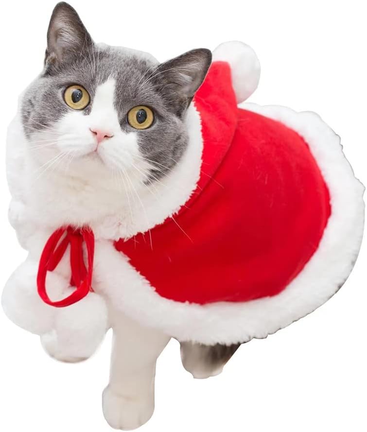 クリスマス 猫の服 猫 サンタコス 帽子 防寒 サンタ 秋冬服 お祝い 人気 記念撮影 Ahresearch