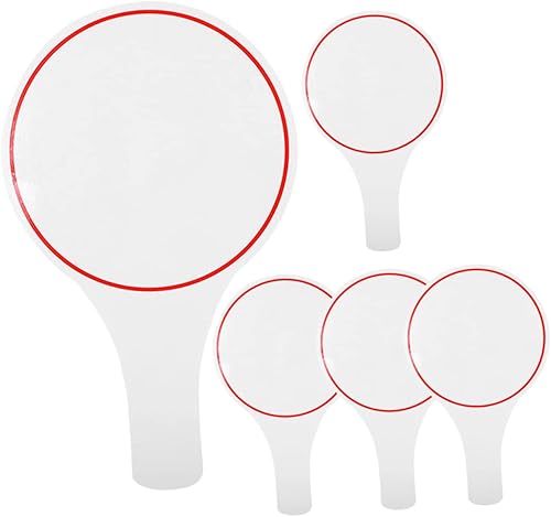 Miniatura 1 de NUOBESTY Tablero de puntuación de 5 piezas, tablero de puntuación blanco, pizarra de borrado en seco, pequeña tableta borrable para pizarras de