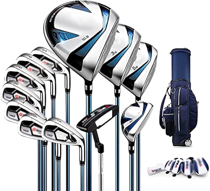 New Golf Sets Golf Club Complete Set 12 Piece - Men's Golf Full Set with Golf Standard Ball Bag - Golf Right Handed Clubs Beginner's Full Set