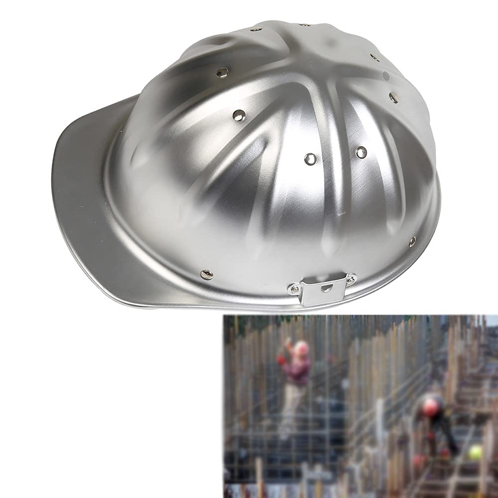 Elmetto di Sicurezza, elmetto Elmetto di Sicurezza in Alluminio Casco ad Alta Resistenza Fibbia Rivetto a 4 Punti per Il tutore Superiore Resistenza agli Urti ad Alta Resistenza