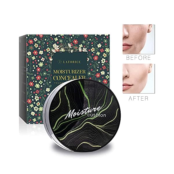 Mushroom-Head-FoundationAir-Cushion-CC-Cream-BB-Cream-Moisturizing-Concealer-Bright-Makeup-Base-Long-Lasting-with-Mushroom-Makeup-Sponge-Easy-to-use-Package-may-vary LATORICE Air Cushion CC Cream BB Cream, Mushroom Head Foundation, Moisturizing Concealer, Bright Makeup Base Long Lasting with Mushroom Makeup Sponge (Classic)