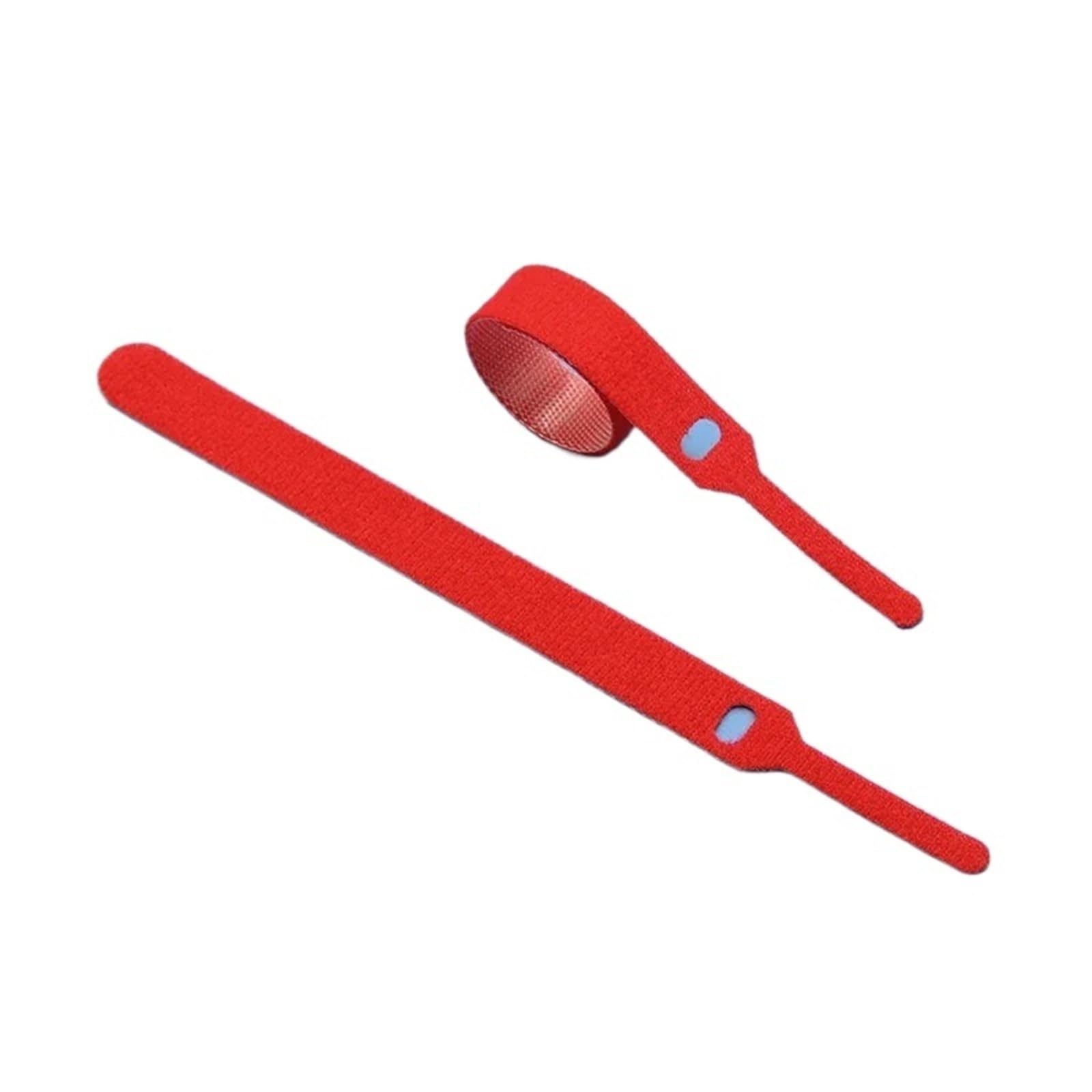 20 ~ 200 bridas liberables de 150, 200 y 300 mm, cierre de plástico, reutilizables, de nailon, paquete de vendajes largos (rojo, 300 mm x 200 unidades)