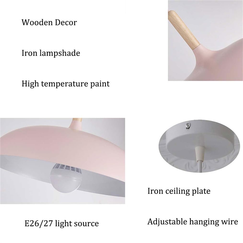 Wiszące do sypialni Minimalistyczny metalowy klosz lampy wiszące wewnętrzne w kształcie makaronika regulowane drewniane wieszaki do salonu, jadalni i kuchni