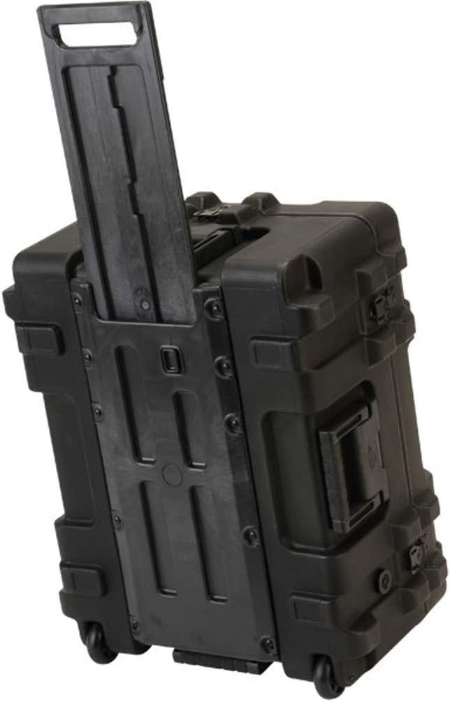 SKB Cases 3R2217-10B-CW R-Series 2217-10 Waterproof Case with Cubed Foam, Built-in Two Stage Pull Handle and Wheels, Superior Roto Molded Strength and Ergonomic Design, Exceeds ATA