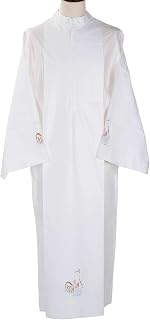 INRI Clergy ALB with Deer Drinking Water, Wool, 145 cm (57 inc.)