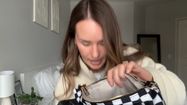Bolso pequeño cruzado de nylon para mujer miniatura 7
