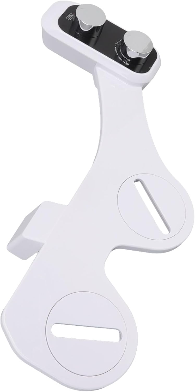 Universal Intelligent Toilet Bidet with Dual Nozzle Design & Knob Switch, Easy Installation, Ideal for All Toilets - Save Paper, Enhance Comfort