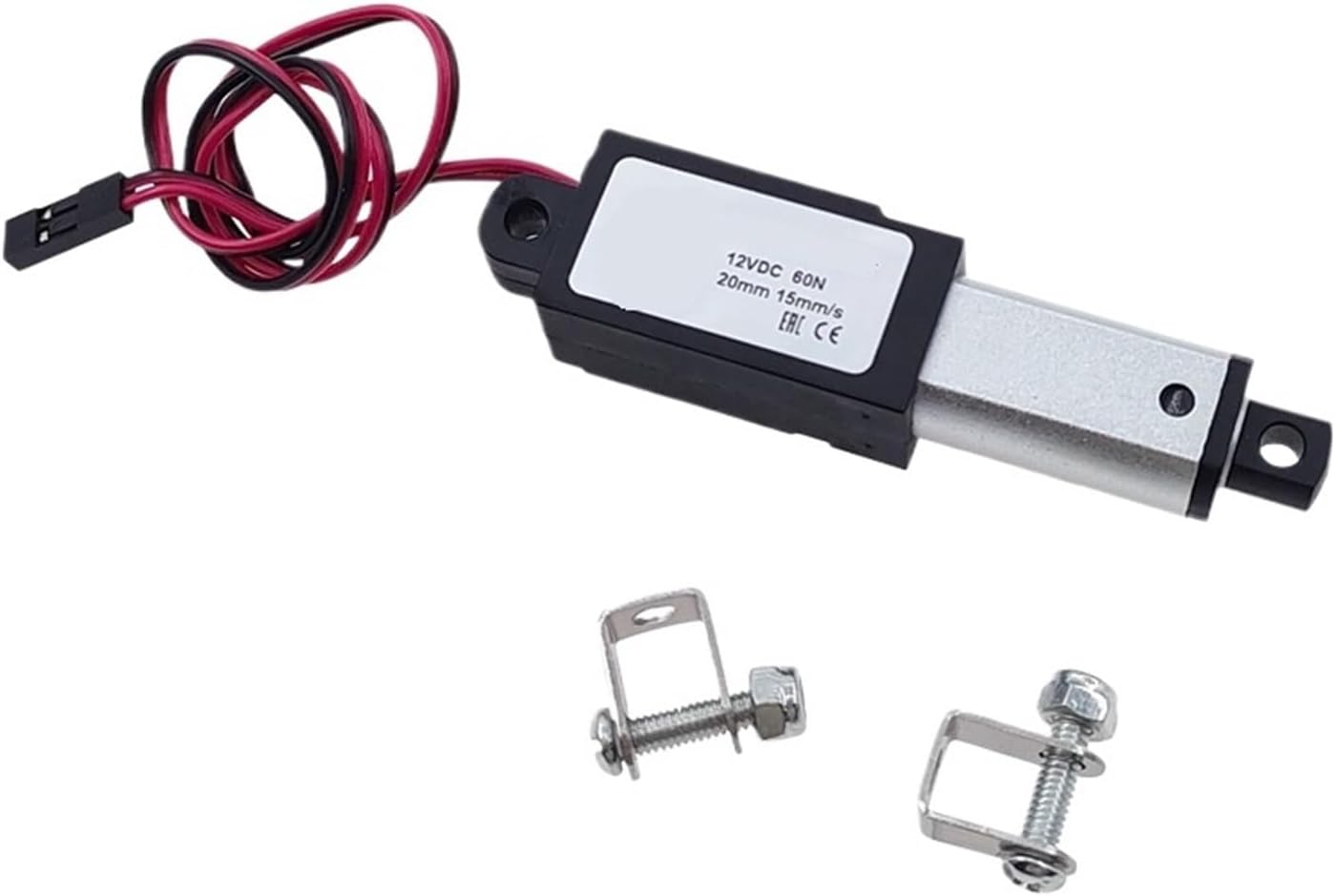 Micro Linear Actuator DC 12V Motor 10/15/20/25mm Stroke Mini Electric Push Rod Putter for Controls Home Automation(120N 6mm s,10mm Stroke)