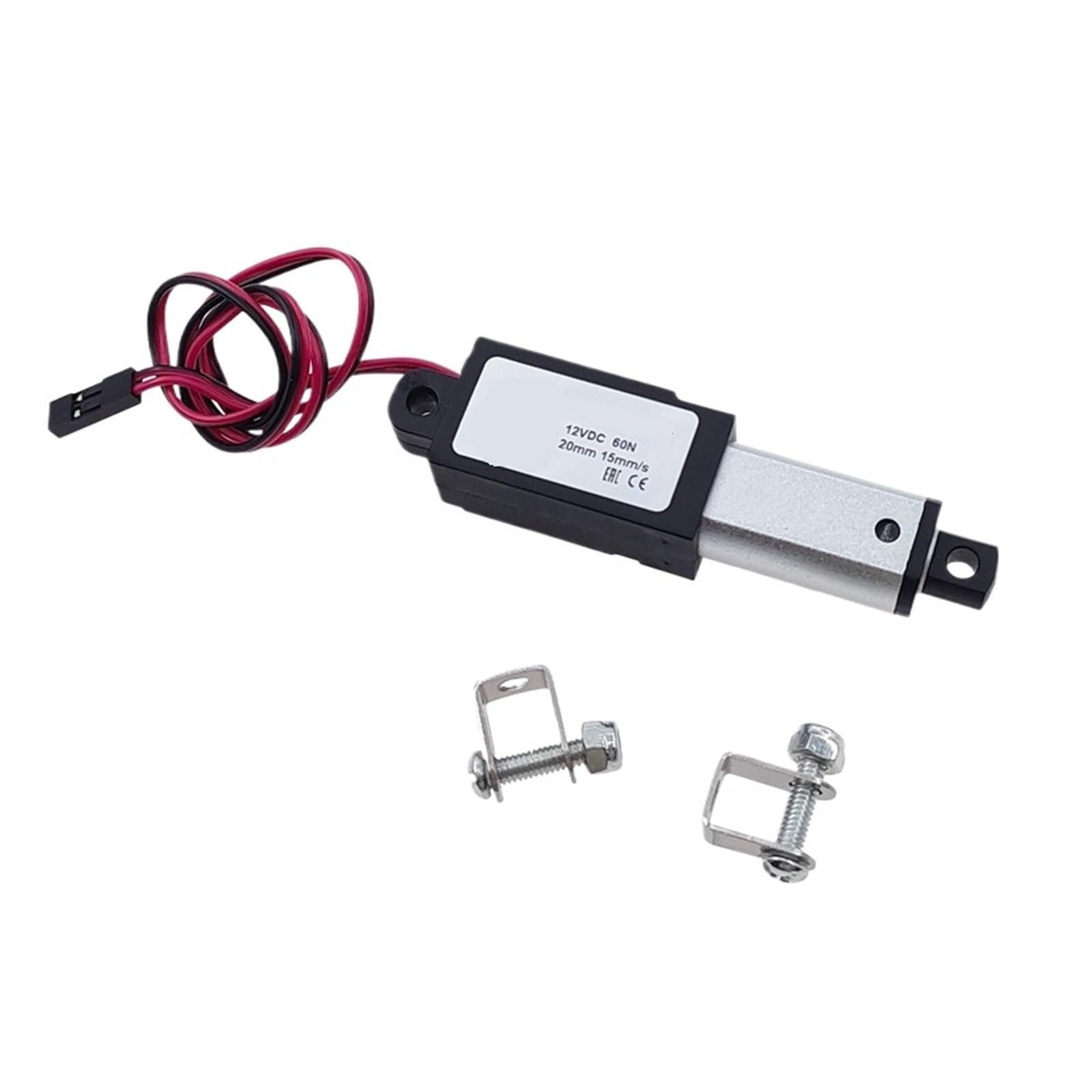 BVUYQAPIG Micro attuatore lineare DC 12V Motore 10/15/20/25mm Corsa Mini Elettrico Push Rod Putter for Controlli Domotica