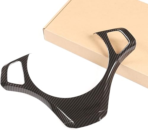 Miniatura 3 de Cubierta de la decoración del volante del coche del ABS del estilo de la fibra de carbono para BMW X3 E83 2003-2010 Accesorios interiores