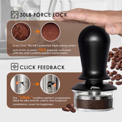 Feilair 54mm Ripple Base Tamper