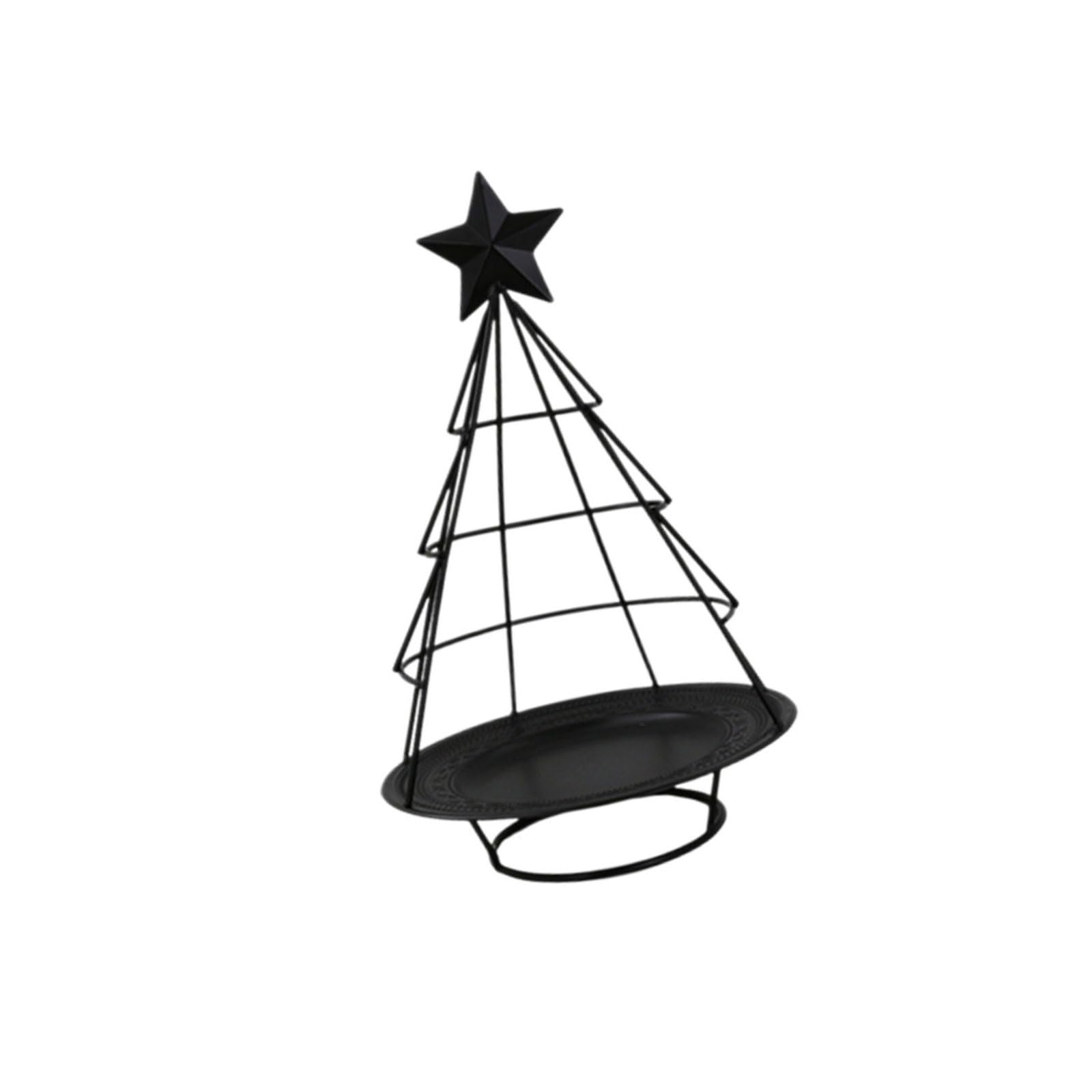 Elnwnnkc Christmas Tree Tealight Holders, Christmas Decorations Iron Holer Candlestick Holiday Tabletop Centerpieces Holders Decorative