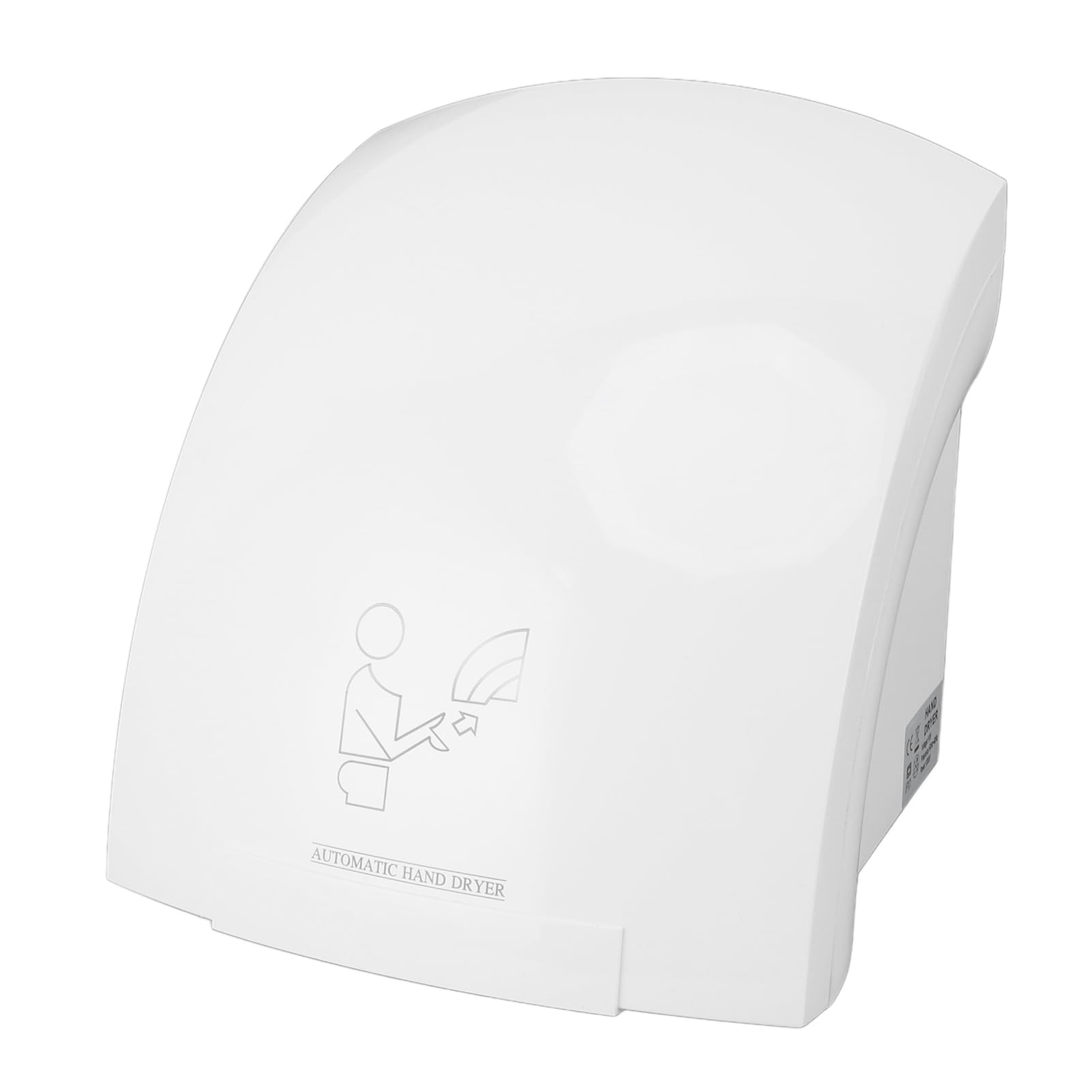 ZJchao Automatic Hand Dryers, Commercial 1200W High Power Hand Dryer Fast Drying 10S Strong Airflow Warm Air Auto Warm Wind Electric for Home Bathroom Hotel Mall (US Plug 110V)