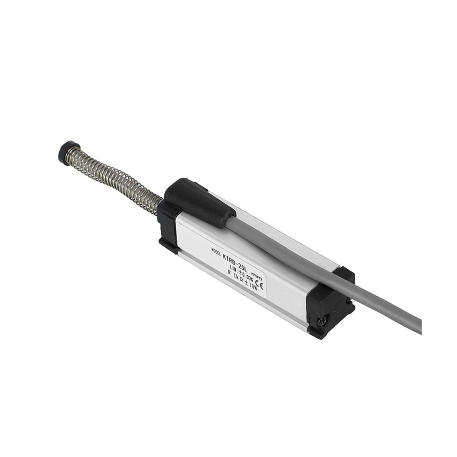 MXXDMOPD KTRB5mm Spring Self-Resetting Sensor Miniature Linear Displacement Resistance Ruler(175mm)