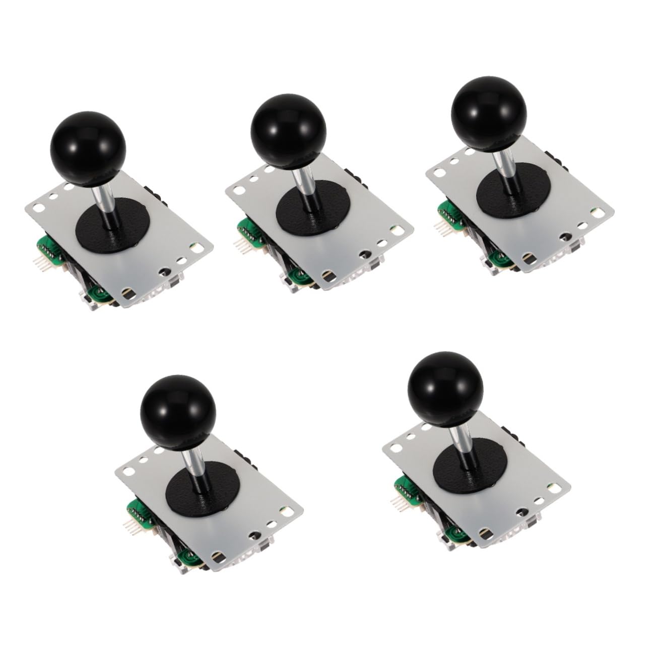 SUPVOX Joystick per Console di Gioco Arcade Joystick Circuito 5p Joystick per Console di Gioco Senza Joystick Luminoso (Nero) Macchine da Sala Giochi Scheda di Circuito Black