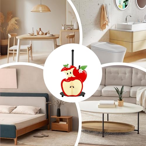 Portarrollos de papel para evitar manchas: soporte vertical decorativo y reutilizable de mesa 5