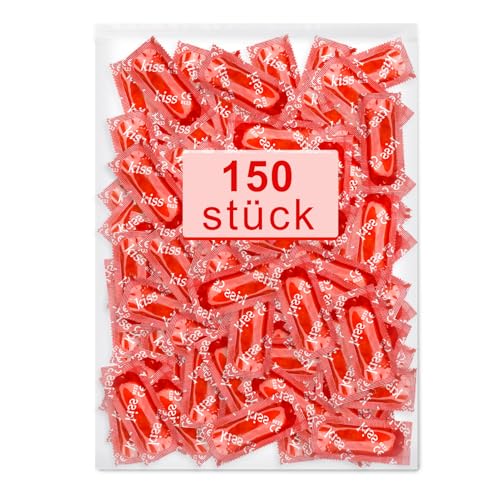Kondome 150 Stück Packung - Condoms für männer - Natürliches Empfinden - Extra dünne Kondome für intensives Empfinden beim gemeinsamen Liebesspiel- 53 mm breite - Condoms for Men
