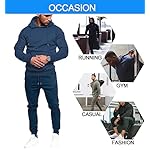 COOFANDY Men's Tracksuit 2 Piece Hoodie Sweatsuit Sets Casual Jogging Athletic Suits - Image 4