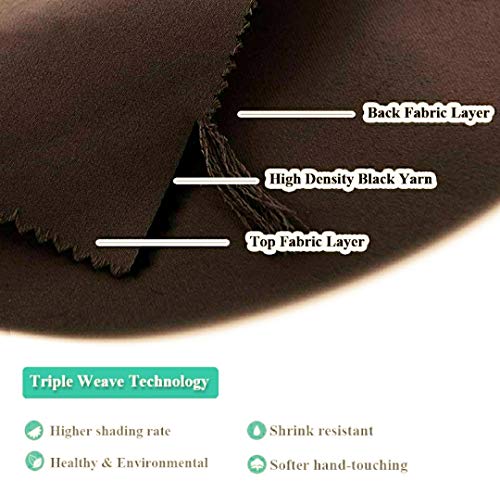 Image of Comfy Home Fabric Solid Grommet Curtain, 9 Feet, Light Brown, Pack of 2