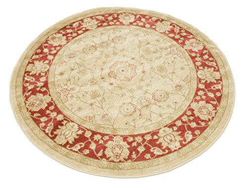 RugVista, Farahan Ziegler, Teppich, Mittelflor Teppich, ∅ 150 cm, Rund, Orientalischer Ziegler Teppich, Oeko-Tex… – Bild 3