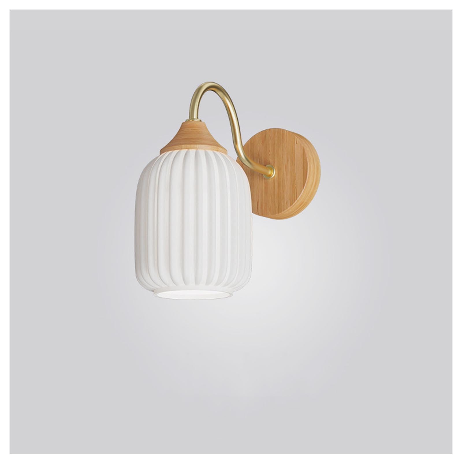 Log Style Wall Lamp,Nordic Ins Corridor Wall Lamp,bedroom Background Wall Bedside Wall Lamp,Comfortable Lighting Effect,for Bedrooms, Living Rooms, Stairs, Study Rooms, Offic(Color:Type E-white Light)