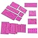 ODOOKON 15 pcs Lettre numérique Relief Baroque Vintage Silicone Fondant Moule Dentelle Fleur Bordure Décoration De Gâteau Décoration De Gâteau Pâte Chocolat Cuisson Au Four Moule Sugarcraft DIY
