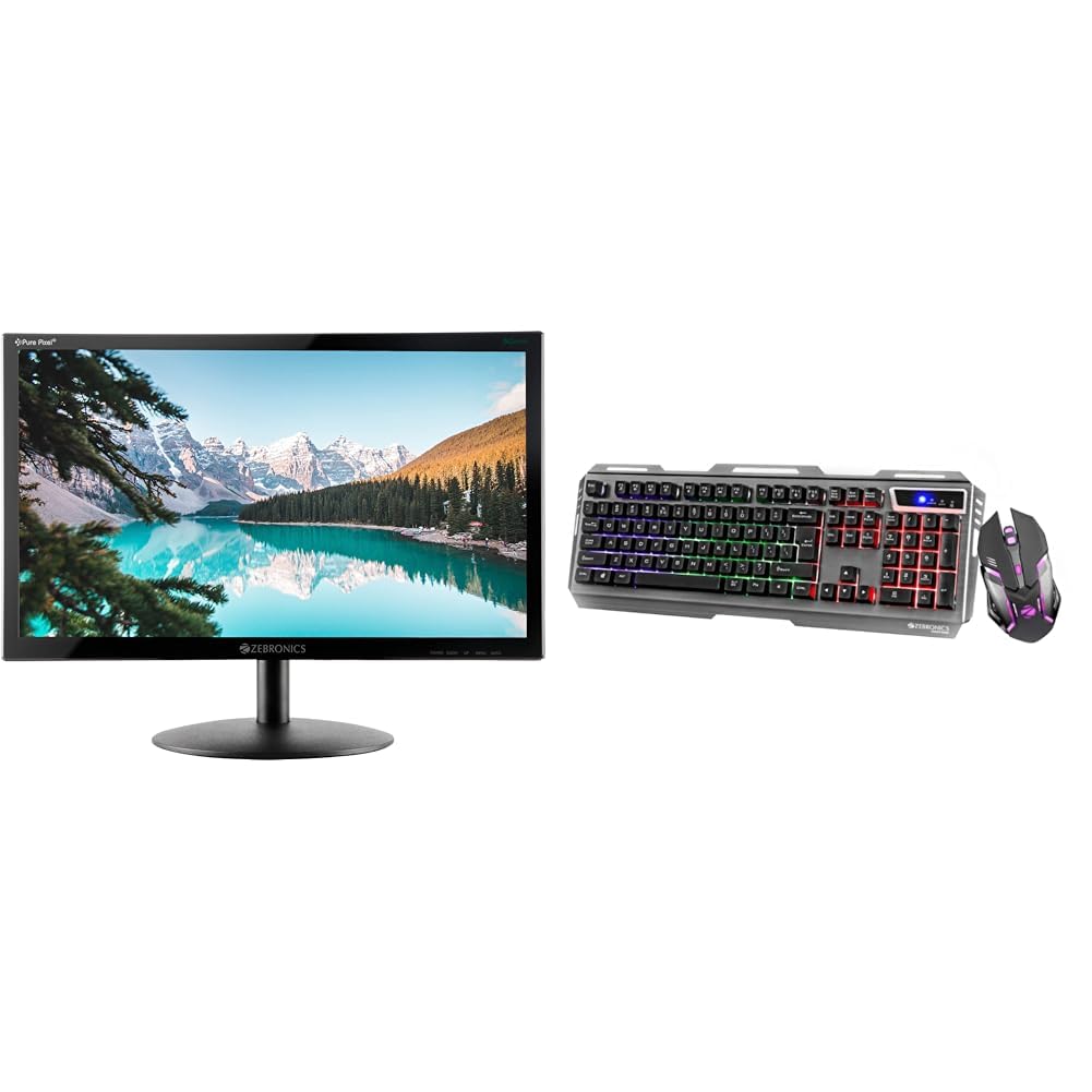 ZEBRONICS Zeb-V19Hd 18.5 Inch (46.99 Cm) Led Monitor with Supporting Hdmi, Vga Input, Hd 1366 X 768-picture-22