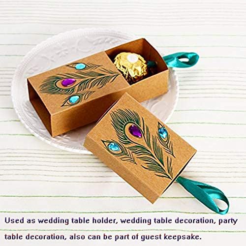 Allbusky 30PCS Kraft Paper Candy Boxes, Drawer Shape Sweet Wedding Favour Boxes - Image 5
